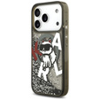 Чехол Karl Lagerfeld Liquid Glitter Choupette MagSafe для iPhone 17 Pro Max