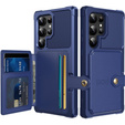 Чехол для Samsung Galaxy S24 Ultra Card Holder Kickstand, Card Holder Kickstand, синий