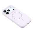 Силиконовый чехол для iPhone 17 Pro Max, для MagSafe, противоударный, фиолетовый