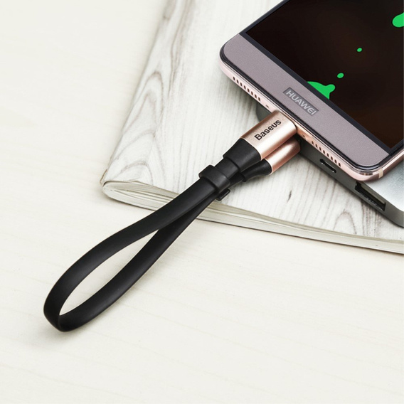 BASEUS Nimble Плоский кабель USB Type-C 2A 23cm - Чорний