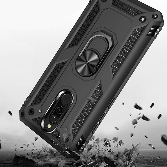 Броньований Чoхол до Xiaomi Redmi 8 / 8A, Nox Case Ring, чорний