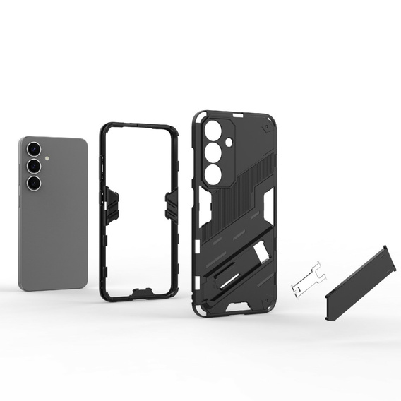 Чехол для Samsung Galaxy A56 5G, Military kickstand, зелёный