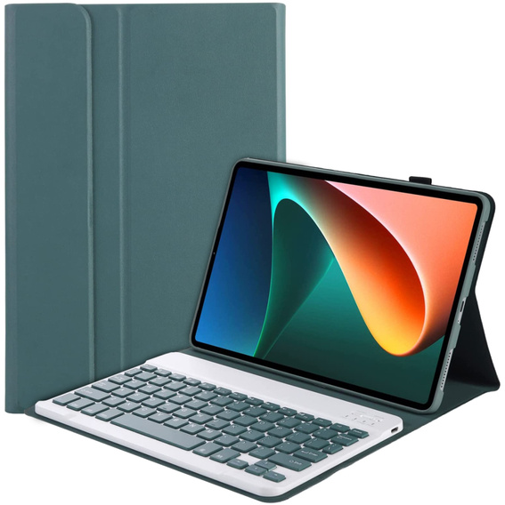 Чехол + клавиатура Xiaomi Pad 5/5 Pro, зелёный