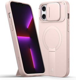 Чехол для iPhone 13 Pro Max/12 Pro Max Suritch Shockproof, Suritch Shockproof, для MagSafe, розовый