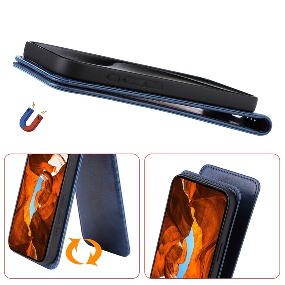 Футляр з клапаном для Samsung Galaxy S25, Flip, темно-синій