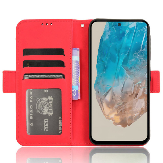 Откидной чехол для Samsung Galaxy M35, Card Slot, красный