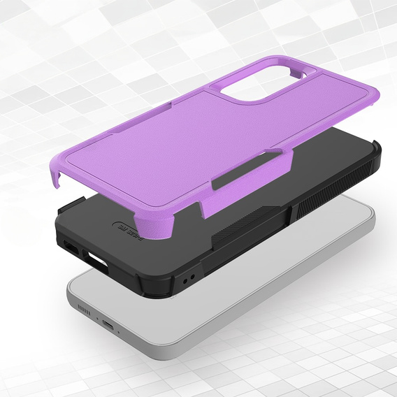 Бронированный чехол для Samsung Galaxy S23 FE, Dual Shockproof, фиолетовый