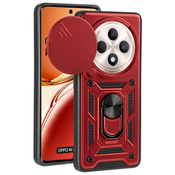 Чохол NOX Camera Slide Oppo Reno 12FS / 12F, CamShield Slide, червоний
