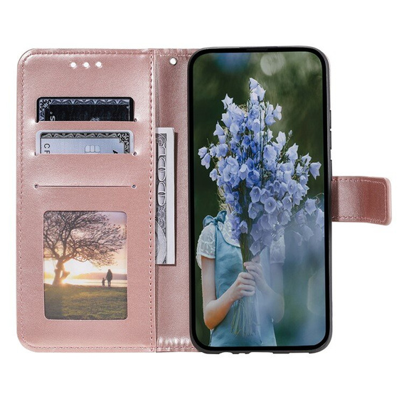 Откидной чехол для Samsung Galaxy A55 5G, Mandala Flower, зелёный