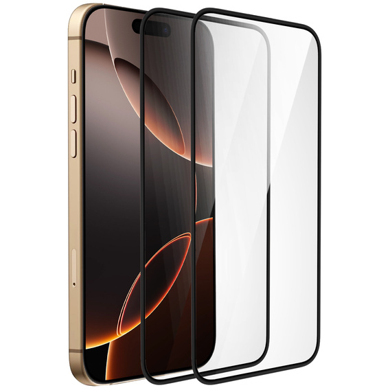 2x Гибридное стекло ERBORD Ceramic для iPhone 17 Pro/17/16 Pro