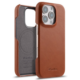 Чохол MELKCO для iPhone 16 Pro, Waxy Textured, коричневий