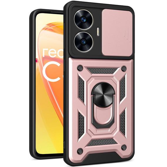 Чохол NOX Camera Slide Realme C55, CamShield Slide, рожевий rose gold