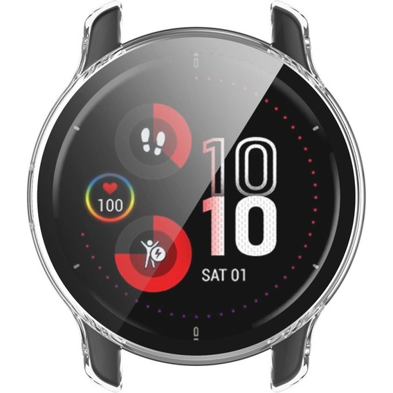 2в1 чохол та захисне скло для годинника Garmin Venu 2 Plus, Clear