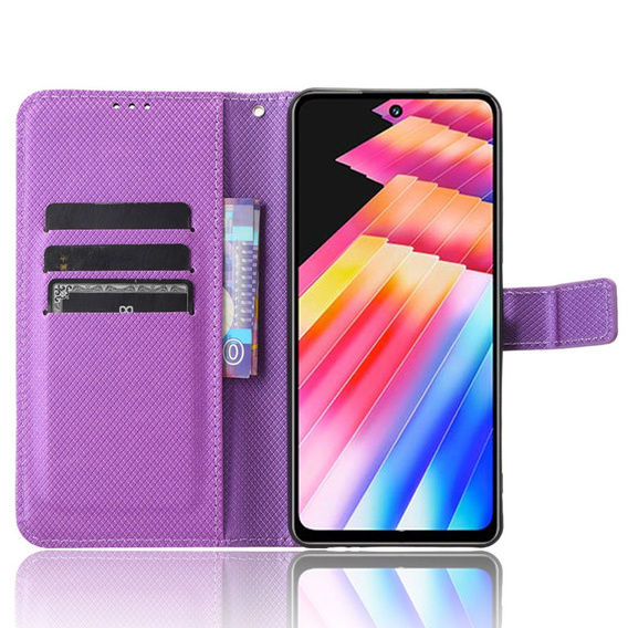 Чохол-книжка для Infinix Hot 30i, Wallet Smart Magnet, фіолетовий