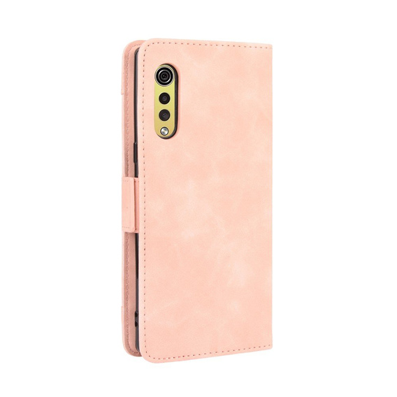 Откидной чехол для LG Velvet, Card Slot, розовый