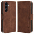 Откидной чехол для Samsung Galaxy A35 5G, Card Slot, коричневый