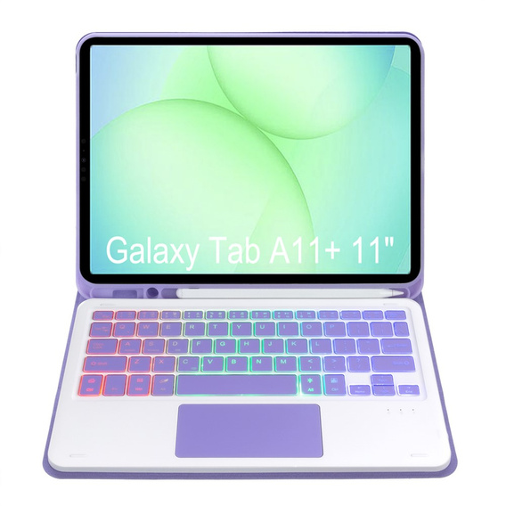 Чехол с подсветкой клавиатуры Bluetooth и тачпадом для Samsung Galaxy Tab A11+