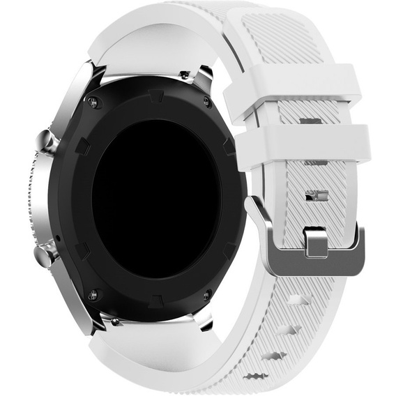 Силиконовый ремешок Twill Texture 22mm, White