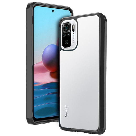 Чoхол до Xiaomi Redmi Note 10/10S, Fusion Hybrid, прозорий / чорний