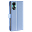 Откидной чехол для Oppo A78 4G, Wallet Zipper Pocket, синий