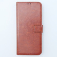 Откидной чехол для Xiaomi 13T / 13T Pro, Crazy Horse Wallet, коричневый