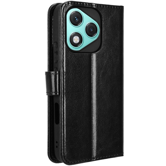 Откидной чехол для Honor 400 Lite, Crazy Horse Wallet, чёрный