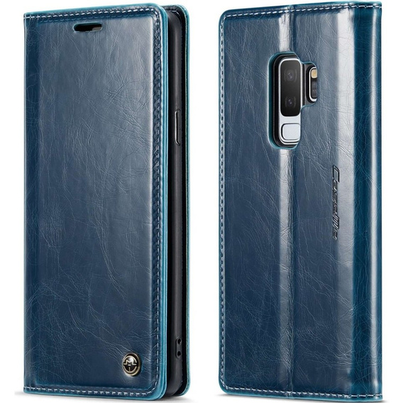Флип-кейс CASEME для Samsung Galaxy S9+ Plus, Waxy Textured, синий