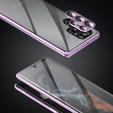 Чехол для Samsung Galaxy S24 Ultra, Magnetic Dual Glass, фиолетовый