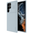 Чехол NILLKIN для Samsung Galaxy S23 Ultra, силиконовый чехол CamShield для MagSafe, синий