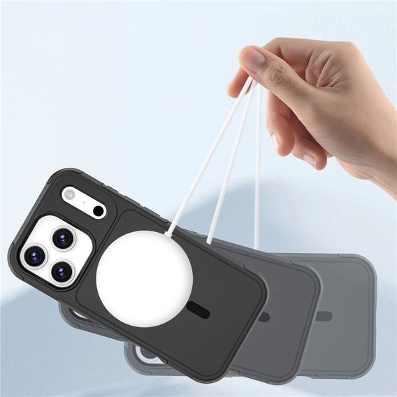 Чехол MagForce для iPhone 17 Pro, для MagSafe, бронированный, черный