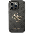 Чехол GUESS до iPhone 15 Pro Max, 4G Big Metal Logo, серый