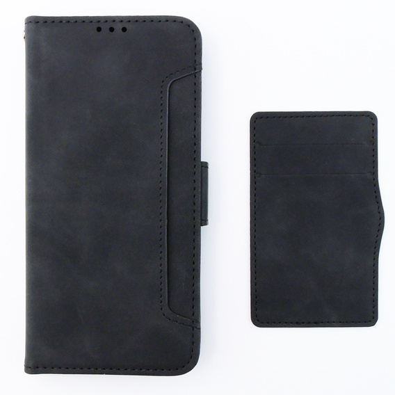 Футляр з клапаном для Motorola Moto G54 5G, Card Slot, чорний