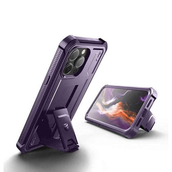Бронированный чехол для iPhone 14 Pro Max, Dexnor Full Body, фиолетовый