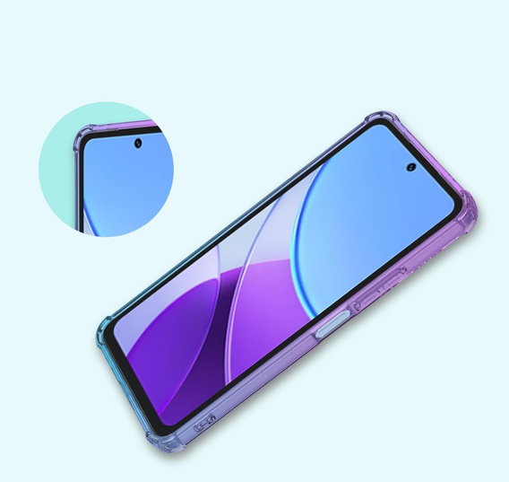 Чохол для Vivo Y19s, Gradient Dropproof, Фіолетовий / синій