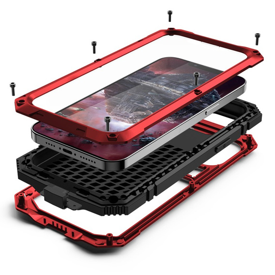 Etui Defender Kickstand do iPhone 13 mini - Red