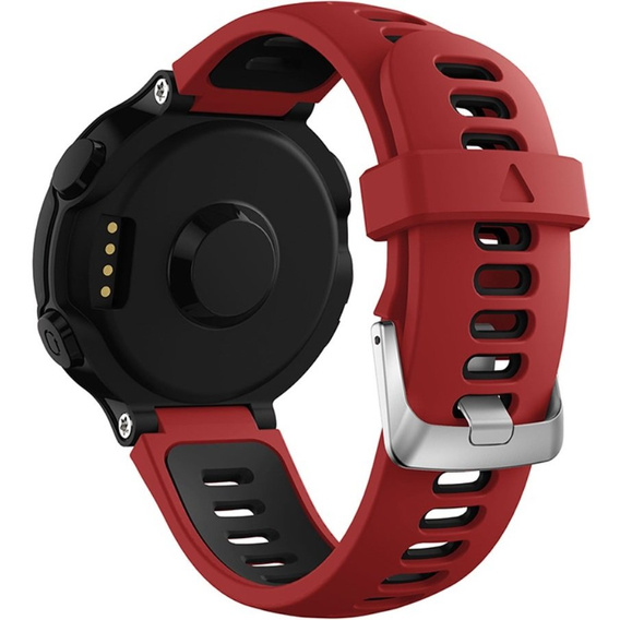 Силіконовий ремінець для Garmin Forerunner 22mm, Red/Black