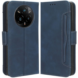 Откидной чехол для Realme 14 Pro 5G, Card Slot, темно-синий
