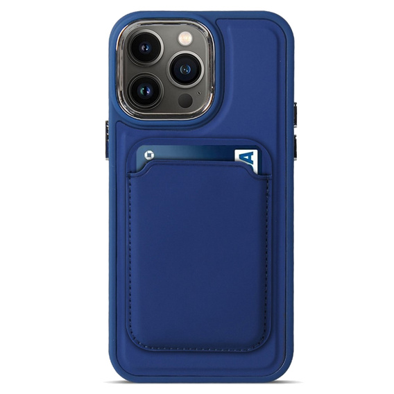 Чехол до iPhone 14 Pro Max, Skin-touch MagSafe, синий