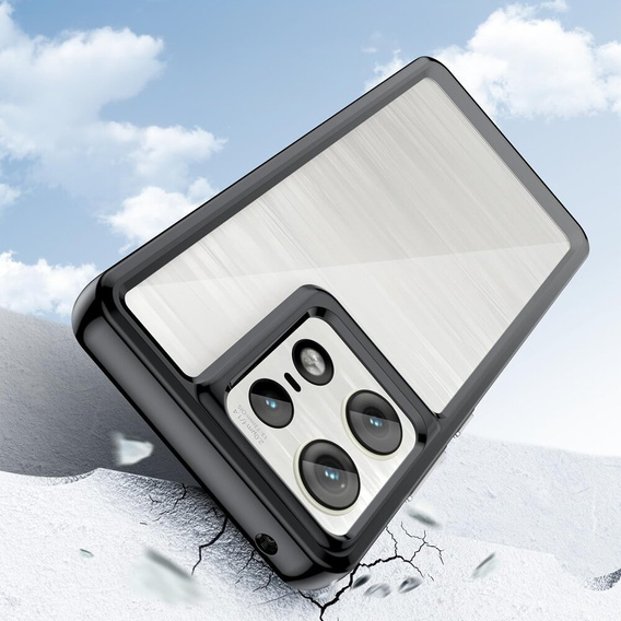 Чехол до Motorola Edge 50 Pro, Fusion Hybrid, чёрный