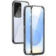 Чохол для Samsung Galaxy S25, Magnetic Dual Glass, чорний