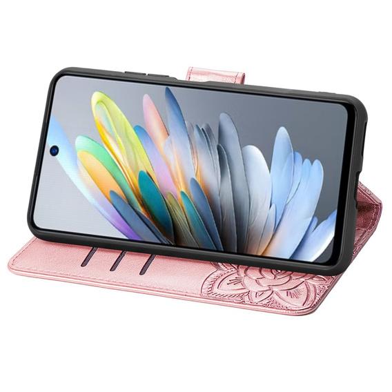 Чохол-книжка для Motorola Moto G15 / Motorola Moto G15 Power, Butterfly, рожевий rose gold