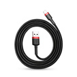 BASEUS Cafule Кабель Lightning 2.4A 0.5M - Black/Red