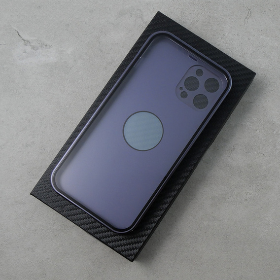 Чехол для iPhone 12 Pro, Dual Glass, для Magsafe, фиолетовый