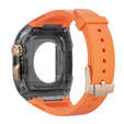 Силиконовый ремешок с чехлом для Apple Watch 1/2/3/4/5/6/7/8/9/10/SE/Ultra/Ultra 2 42/44/45/49MM