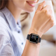 2в1 чехол и защитное стекло для часов Apple Watch 7/8 45mm - Black / Gold