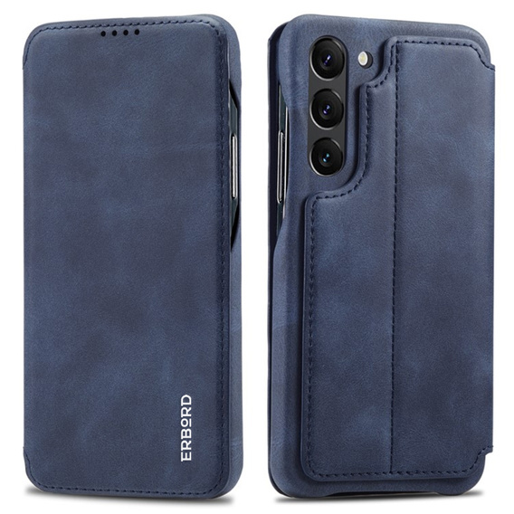 Откидной чехол для Samsung Galaxy S23, ERBORD Retro, синий