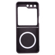 Чохол для ПК для Samsung Galaxy Z Flip5 5G, для MagSafe, бордовий