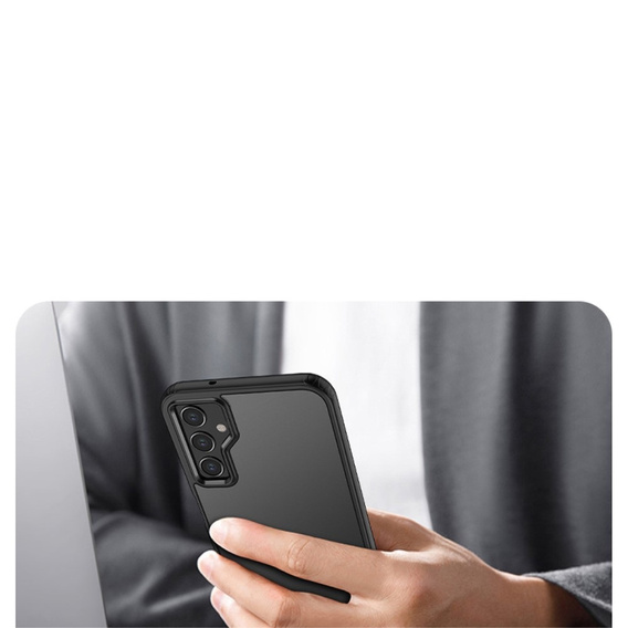 Чехол до Samsung Galaxy S23 FE, Fusion Hybrid, прозрачный / черный