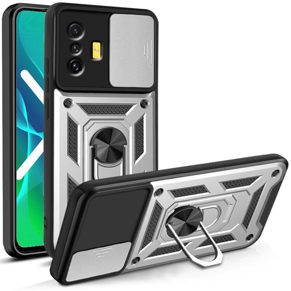 Чехол NOX Camera Slide Xiaomi Poco F4 GT, CamShield Slide, серебро
