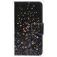 Откидной чехол для Xiaomi Redmi 13C / Poco C65, Wallet, Stars, чёрный